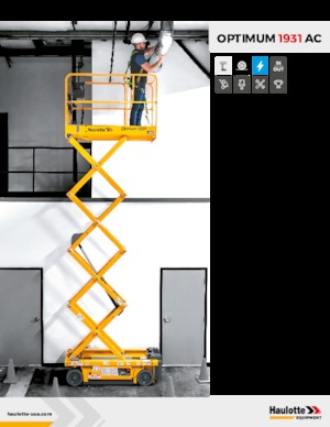 Gumikerekes ollós személyemelők Haulotte OPTIMUM 1931 AC