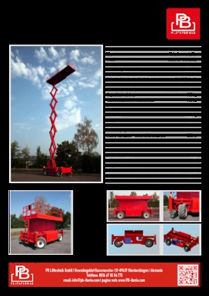Gumikerekes ollós személyemelők PB PB S225-24ES 4x4