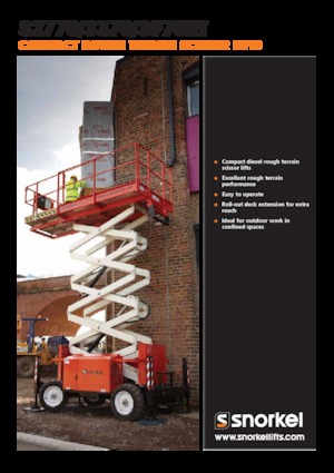 Gumikerekes ollós személyemelők Snorkel S2770RT