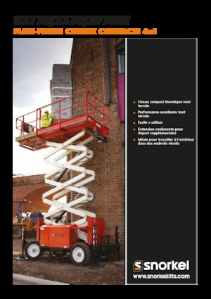 Gumikerekes ollós személyemelők Snorkel S2770RT