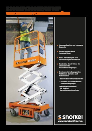 Gumikerekes ollós személyemelők Snorkel S3010P