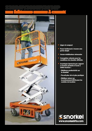 Gumikerekes ollós személyemelők Snorkel S3010P