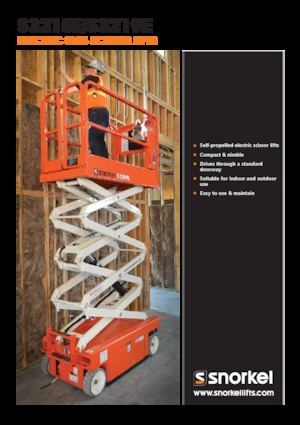 Gumikerekes ollós személyemelők Snorkel S3215E