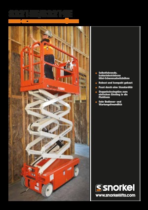 Gumikerekes ollós személyemelők Snorkel S3215E