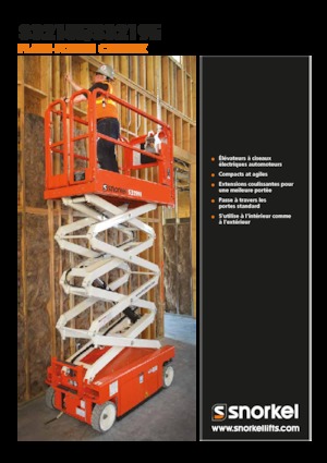 Gumikerekes ollós személyemelők Snorkel S3215E