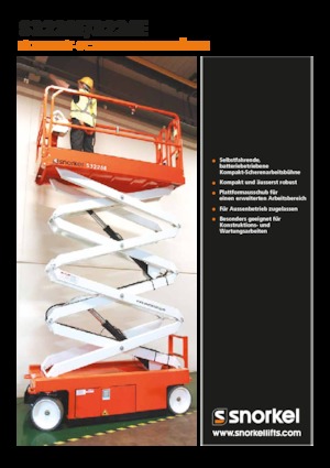 Gumikerekes ollós személyemelők Snorkel S3226E