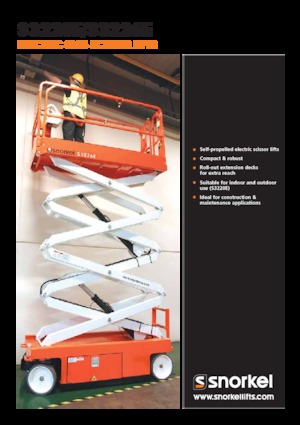 Gumikerekes ollós személyemelők Snorkel S3226E