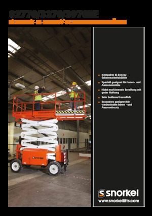 Gumikerekes ollós személyemelők Snorkel S3370BE