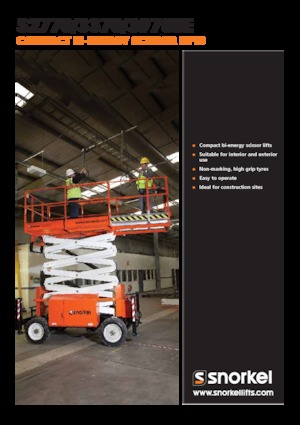 Gumikerekes ollós személyemelők Snorkel S3370BE