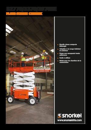 Gumikerekes ollós személyemelők Snorkel S3370BE