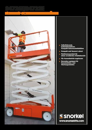 Gumikerekes ollós személyemelők Snorkel S4732E