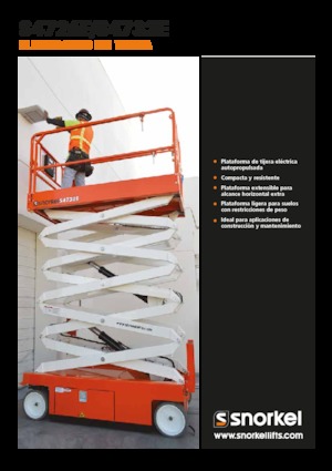 Gumikerekes ollós személyemelők Snorkel S4732E