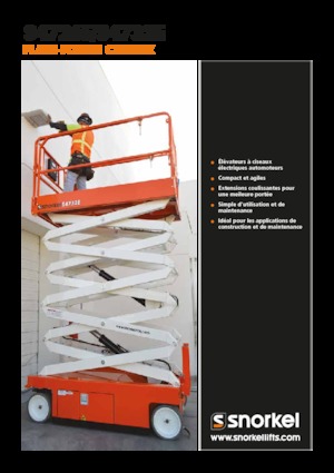 Gumikerekes ollós személyemelők Snorkel S4732E