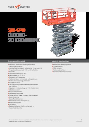 Gumikerekes ollós személyemelők Skyjack SJ III 4740