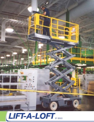 Gumikerekes ollós személyemelők Lift-A-Loft SPN20