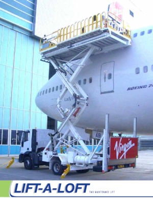 Gumikerekes ollós személyemelők Lift-A-Loft TMX32-15