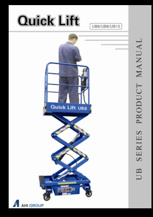 Gumikerekes ollós személyemelők AHI UB8