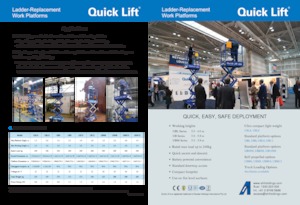 Gumikerekes ollós személyemelők AHI UB8