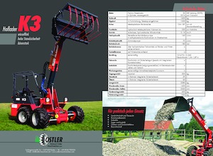 Kerti rakodógépek Ostler K3