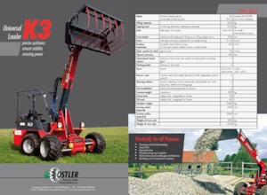 Kerti rakodógépek Ostler K3