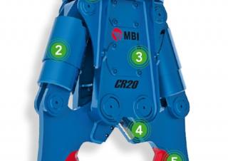 Szerelékek Betontörőgépek MBI CR20R