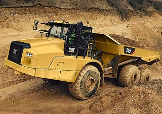 Csuklóvázas dömperek Caterpillar 745