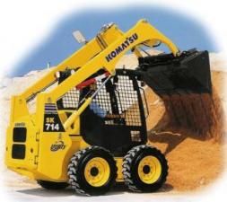 Csúszókormányzású rakodók Komatsu SK714-5 Super Flow