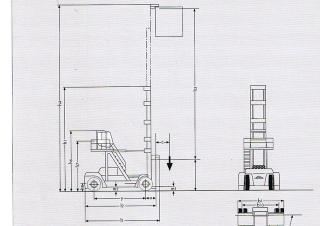 Linde C 80/7 méretei