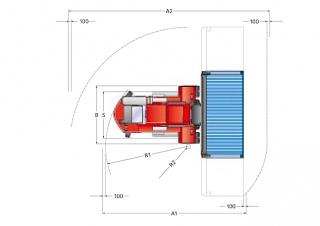 Kalmar DCE 70-40 E5 méretei