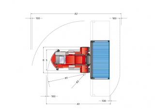 Kalmar DCE 90-45 E6 méretei
