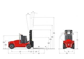 Kalmar DCG 120-12 méretei
