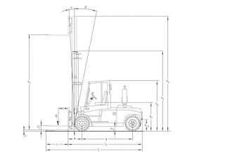 Jungheinrich DFG 670 méretei