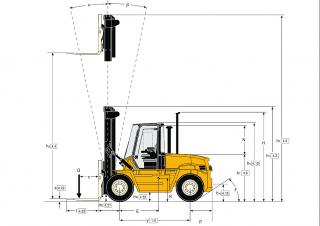 Yale GDP 140 EB méretei