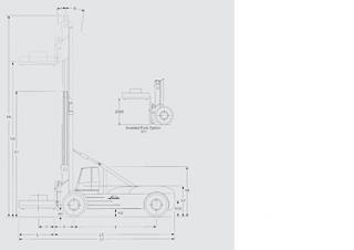 Linde H 460 méretei