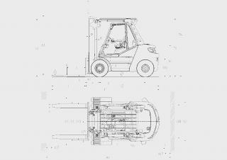 Linde H60D méretei