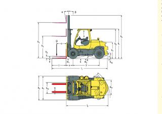 Hyster H6.0FT méretei