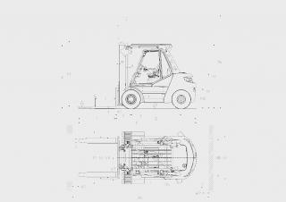 Linde H80/1100D méretei