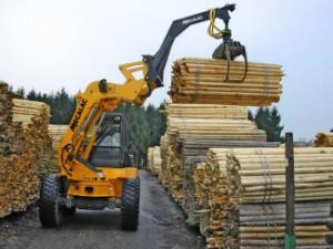 Gumikerekes homlokrakodók Mecalac AS 150 e