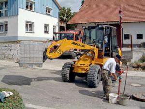 Gumikerekes homlokrakodók Mecalac AS50