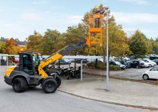 Gumikerekes homlokrakodók Mecalac AT900