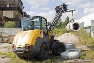 Gumikerekes homlokrakodók Mecalac AX 850