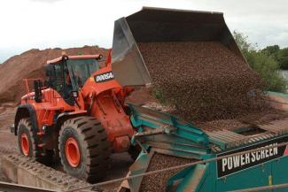 Gumikerekes homlokrakodók Doosan DL550-3