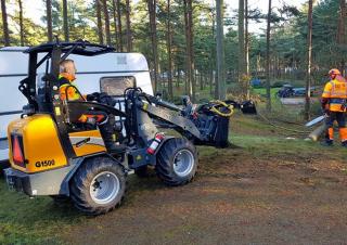 Gumikerekes homlokrakodók Giant G1500