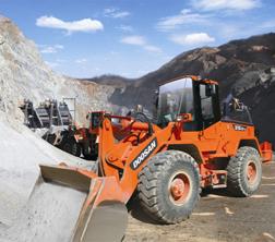 Gumikerekes homlokrakodók Doosan Mega 250 V
