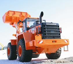 Gumikerekes homlokrakodók Doosan Mega 400 V