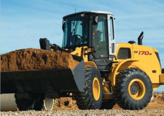 Gumikerekes homlokrakodók New Holland W170B