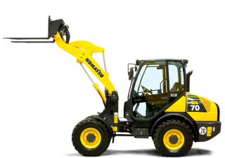 Gumikerekes homlokrakodók Komatsu WA70-7