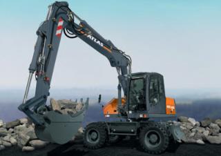 Gumikerekes kotrók Atlas 160 W