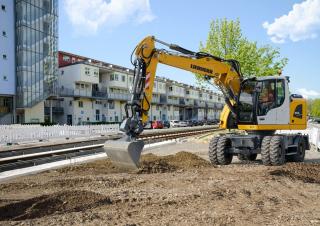 Gumikerekes kotrók Liebherr A 914 Compact Litronic