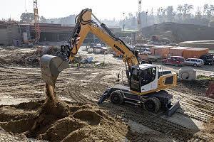 Gumikerekes kotrók Liebherr A 928 Litronic